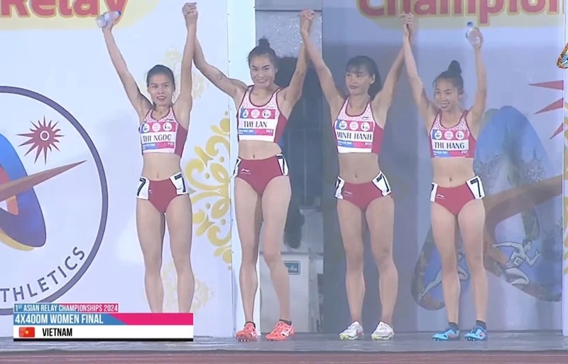 Vietnamese athletes win gold medal at 2024 Asian Relay Championship